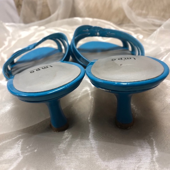 Impo azure blue patent leather sandal - Picture 7 of 8